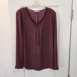 Daniel Rainn Tunic Top Colorful Mini Geometric Women’s Large‎ Work Wear Casual